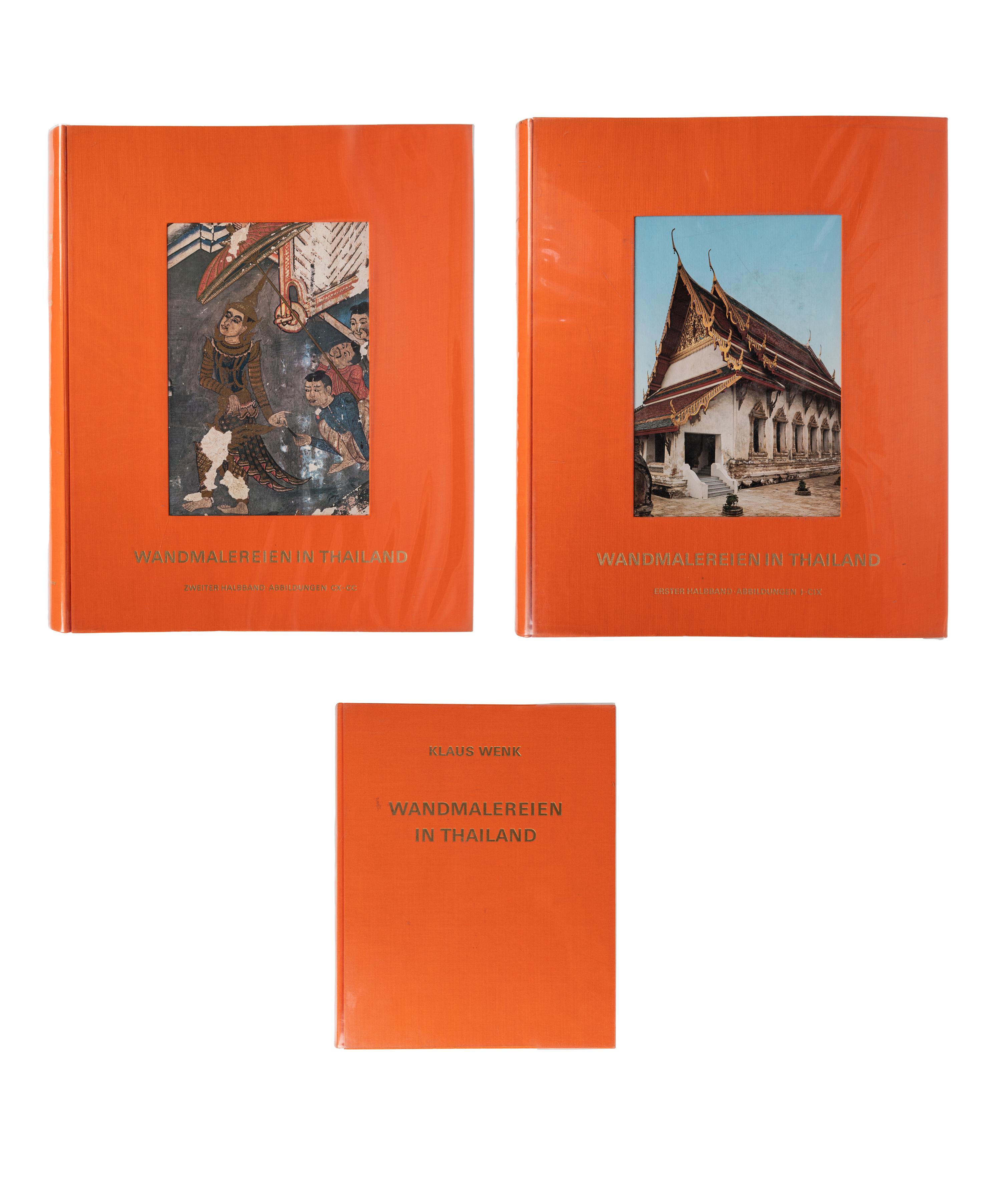 [THAI] WENK, Klaus. Wandmalereien in Thailand . Zürich: Oppersdorff, 1975.