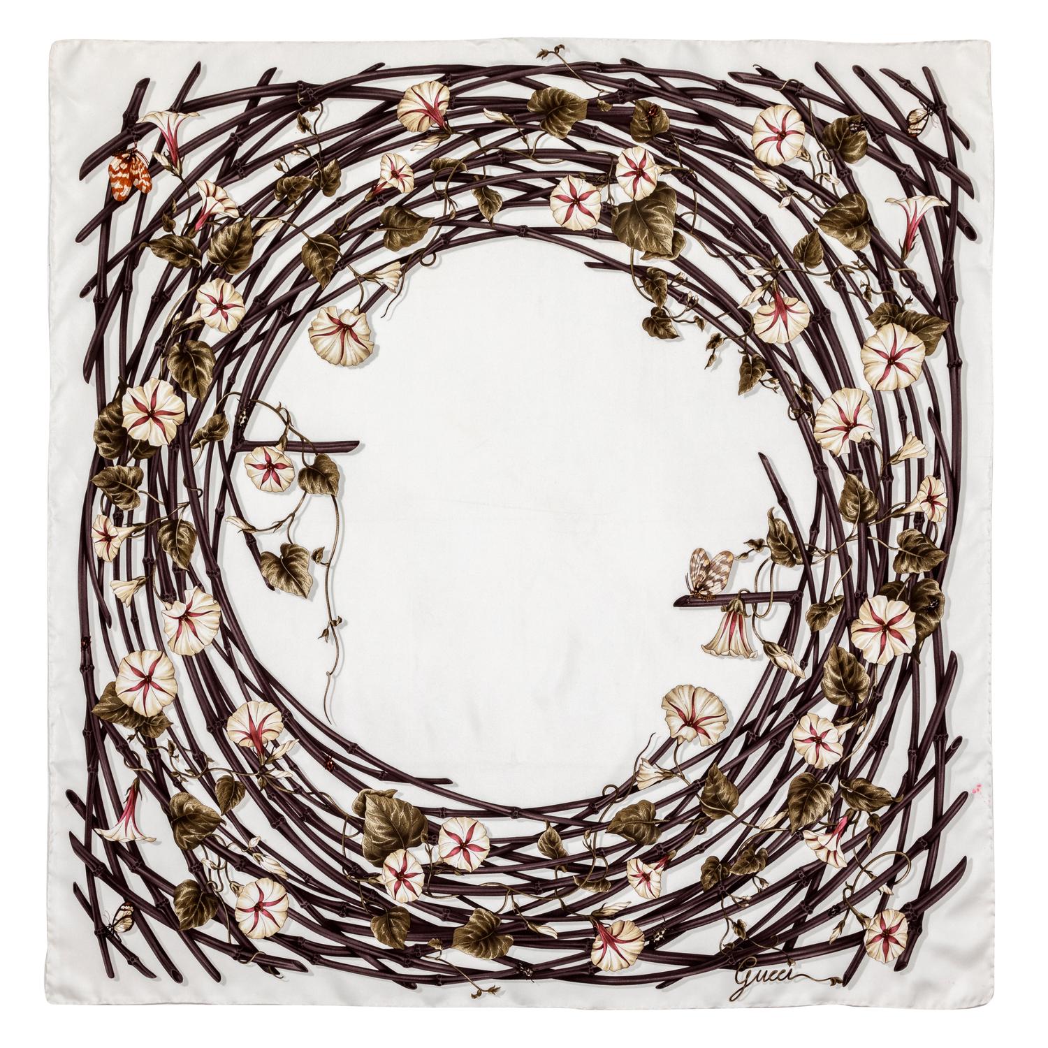 Gucci Silk Scarf, 1980-90s