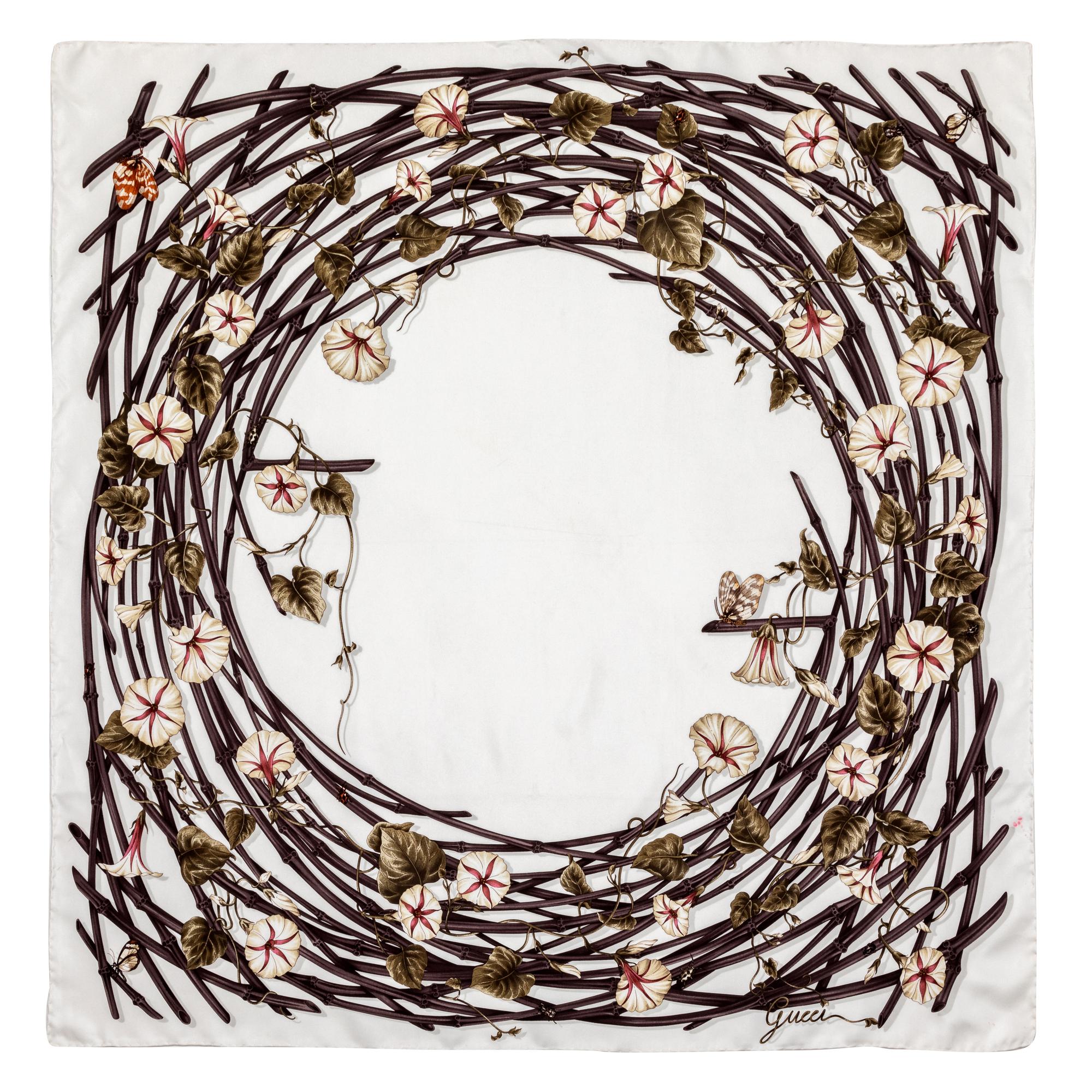 Gucci Silk Scarf, 1980-90s