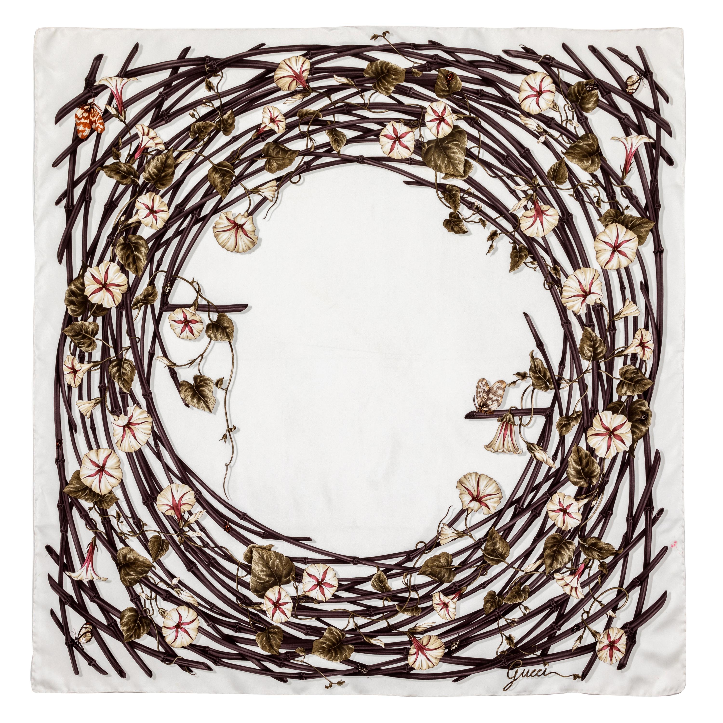 Gucci Silk Scarf, 1980-90s