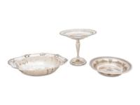 A Group of Five American Silver Objects