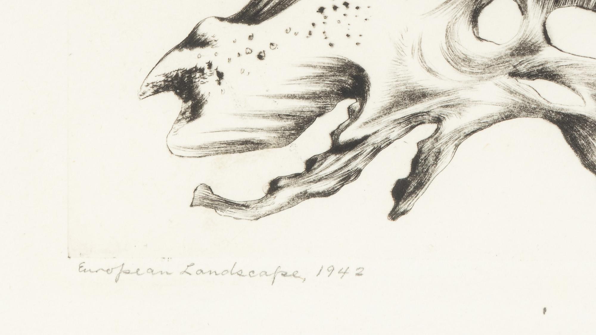 European Landscape , 1942 and City Landscape , 1943 (two works)