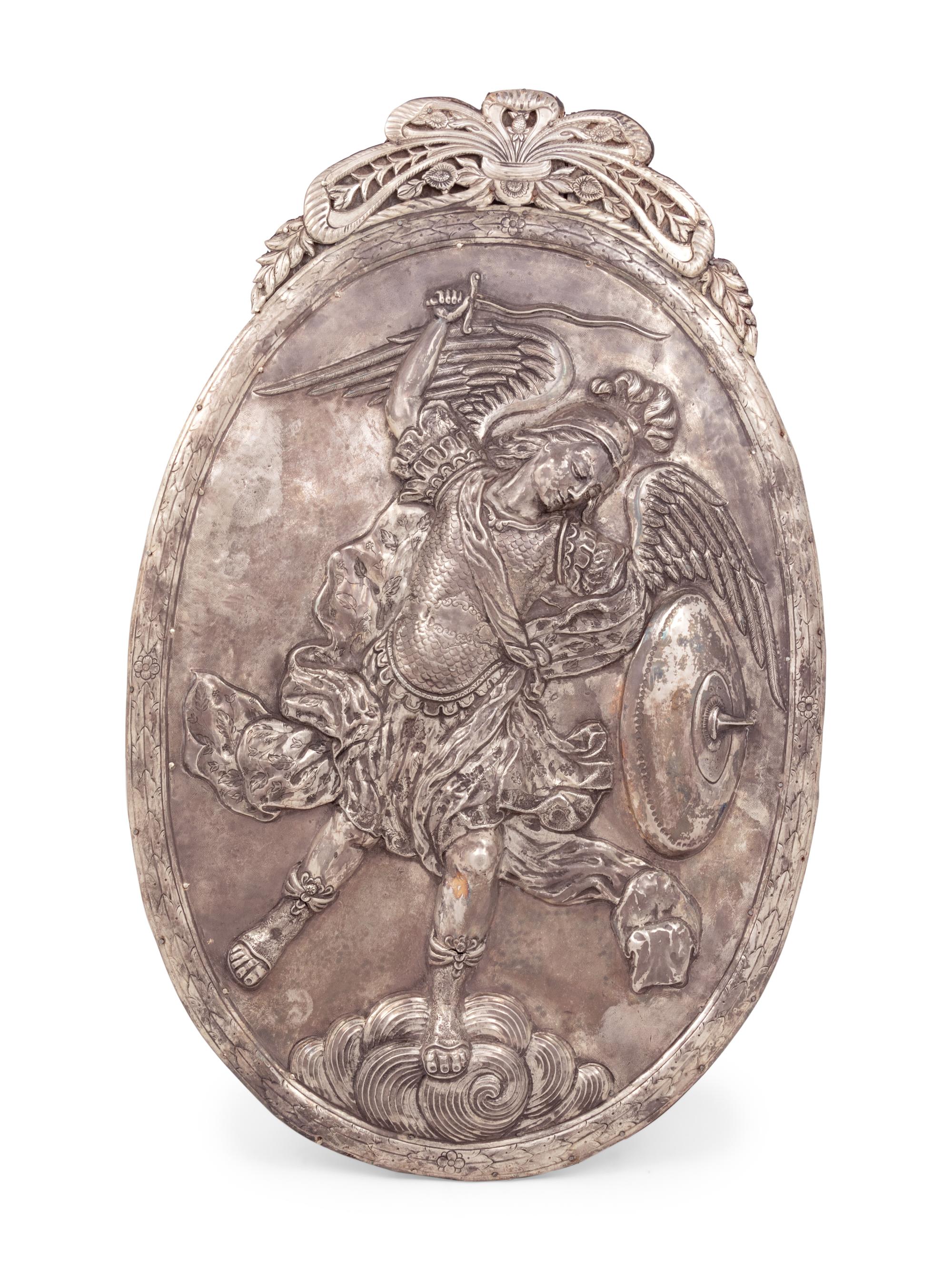 A Colonial Silver Wall Applique