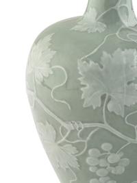 Two Herend Celadon Style Porcelain Vases