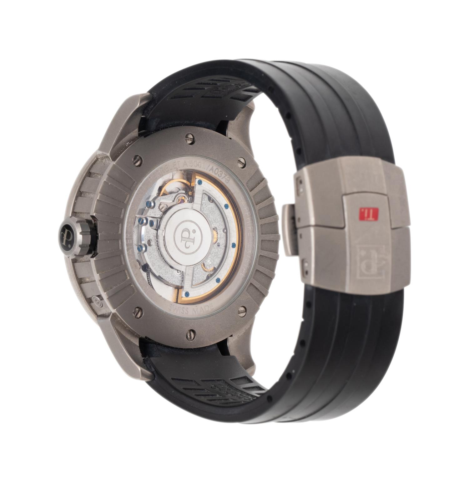 PERRELET, REF. 15001 TITANIUM 'REGULATEUR RETROGRADE' DATE WATCH