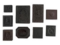 [EARLY PHOTOGRAPY]. A group of 9 Very Rare and Rare Union cases in assorted sizes, including: