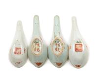A Group of Chinese Rose Medallion Porcelain Tea Services
