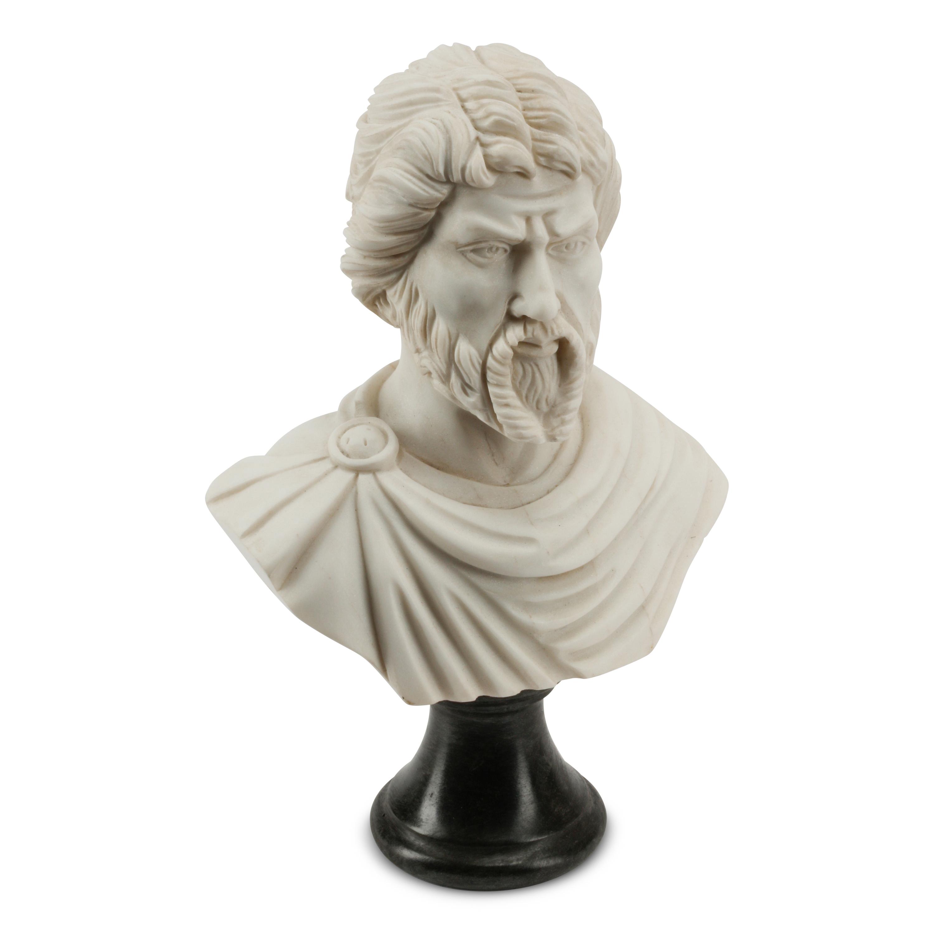A Set of Four Small Marble Busts