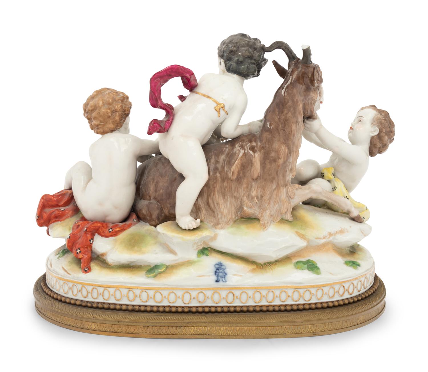A Volkstedt Porcelain Figural Group