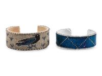 Pair of Beaded Cuff Bracelets