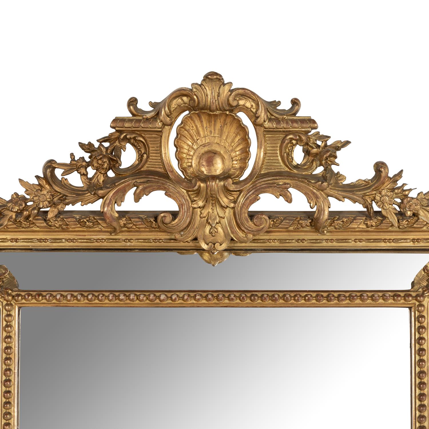 A Napoleon III Giltwood Mirror