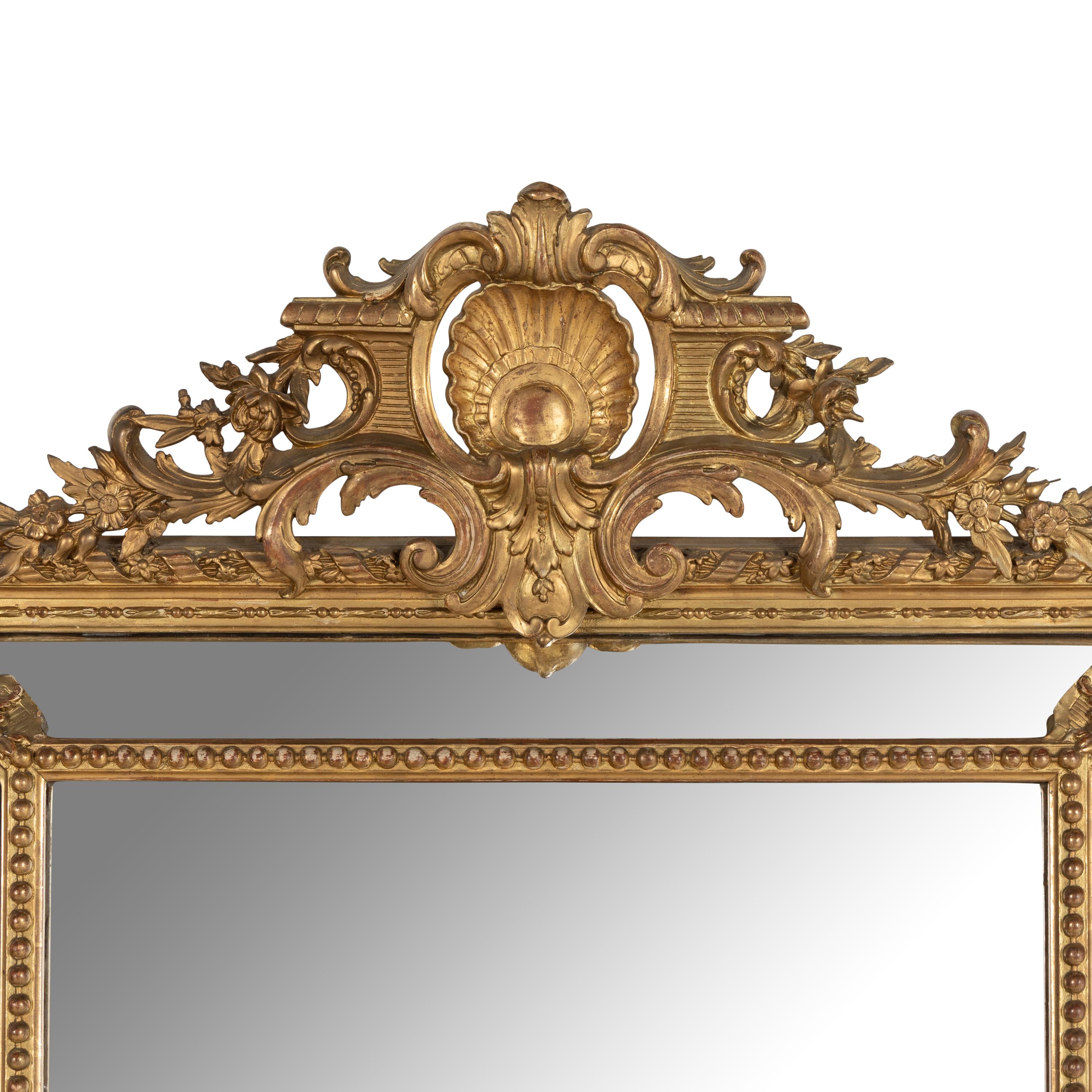 A Napoleon III Giltwood Mirror