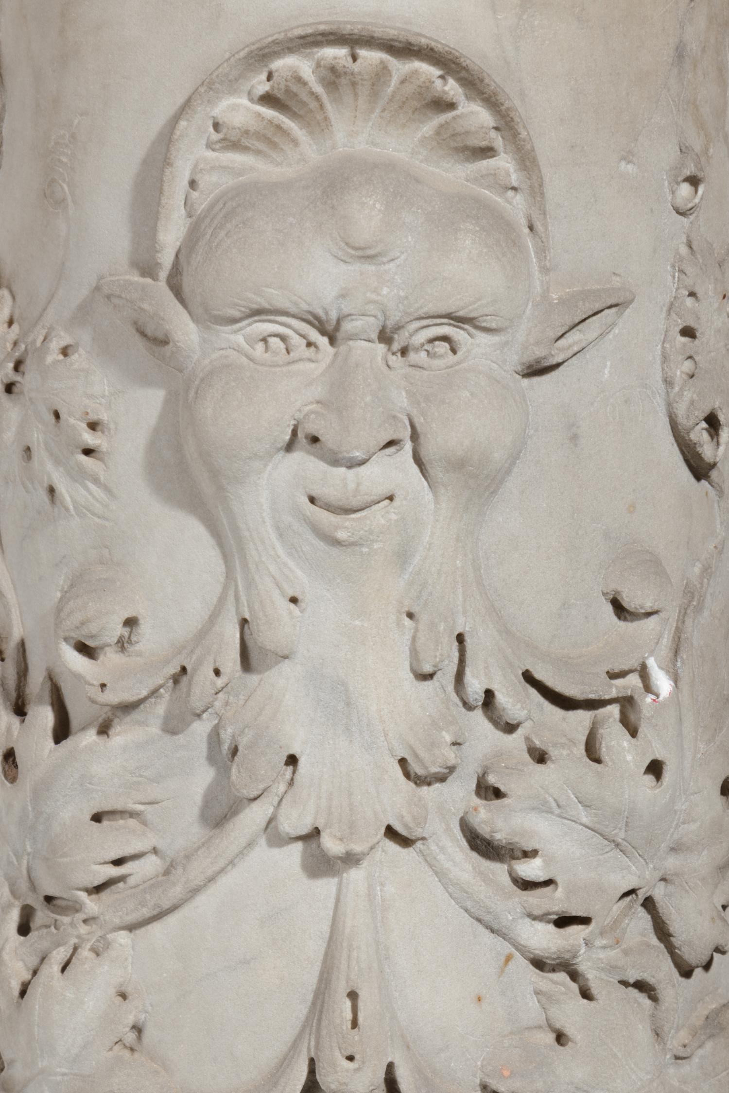A Renaissance Revival Carved Marble Column