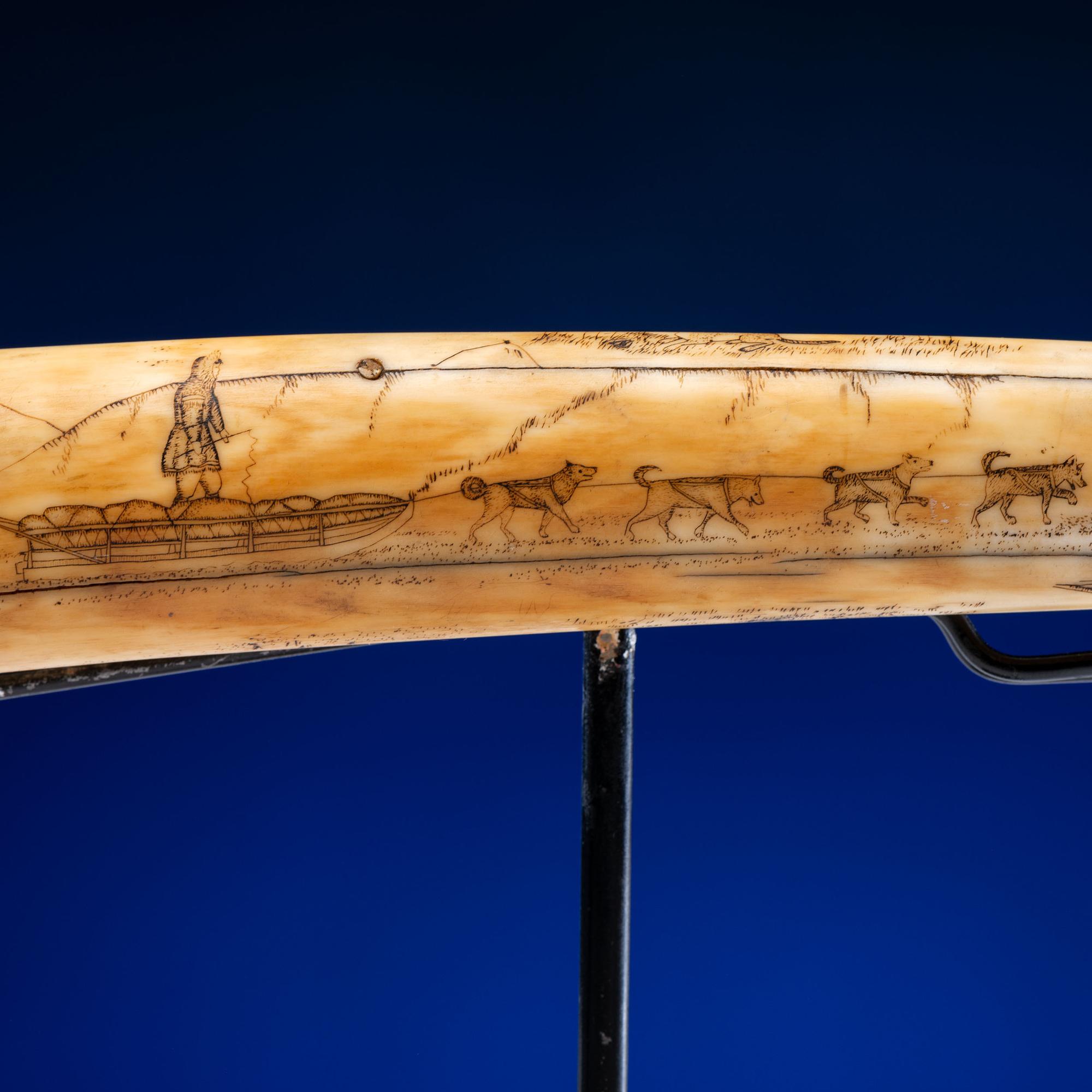 John Octuck (Inuit, 1873-1918) Scrimshawed Cribbage Board