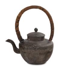 Three Mixed Metal Teapots