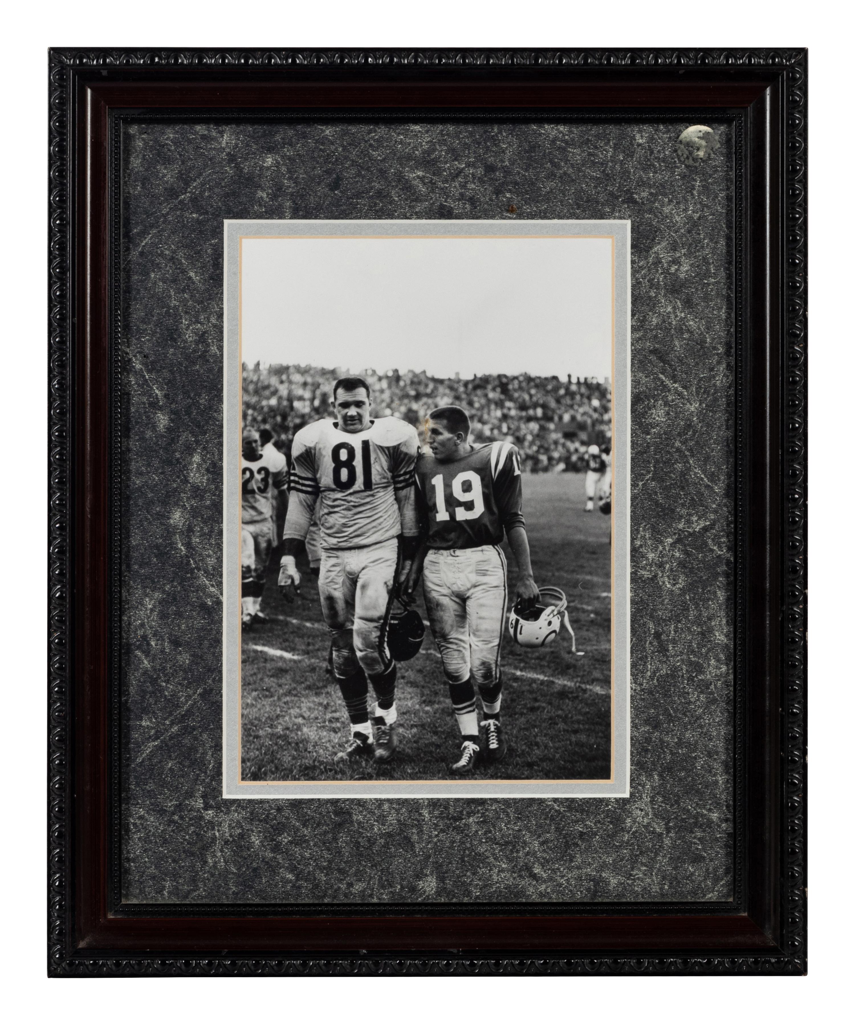 A Group of Nine Early Years of the Chicago Bears Photographs Formerly Displayed at Mike Ditka’s Restaurant.