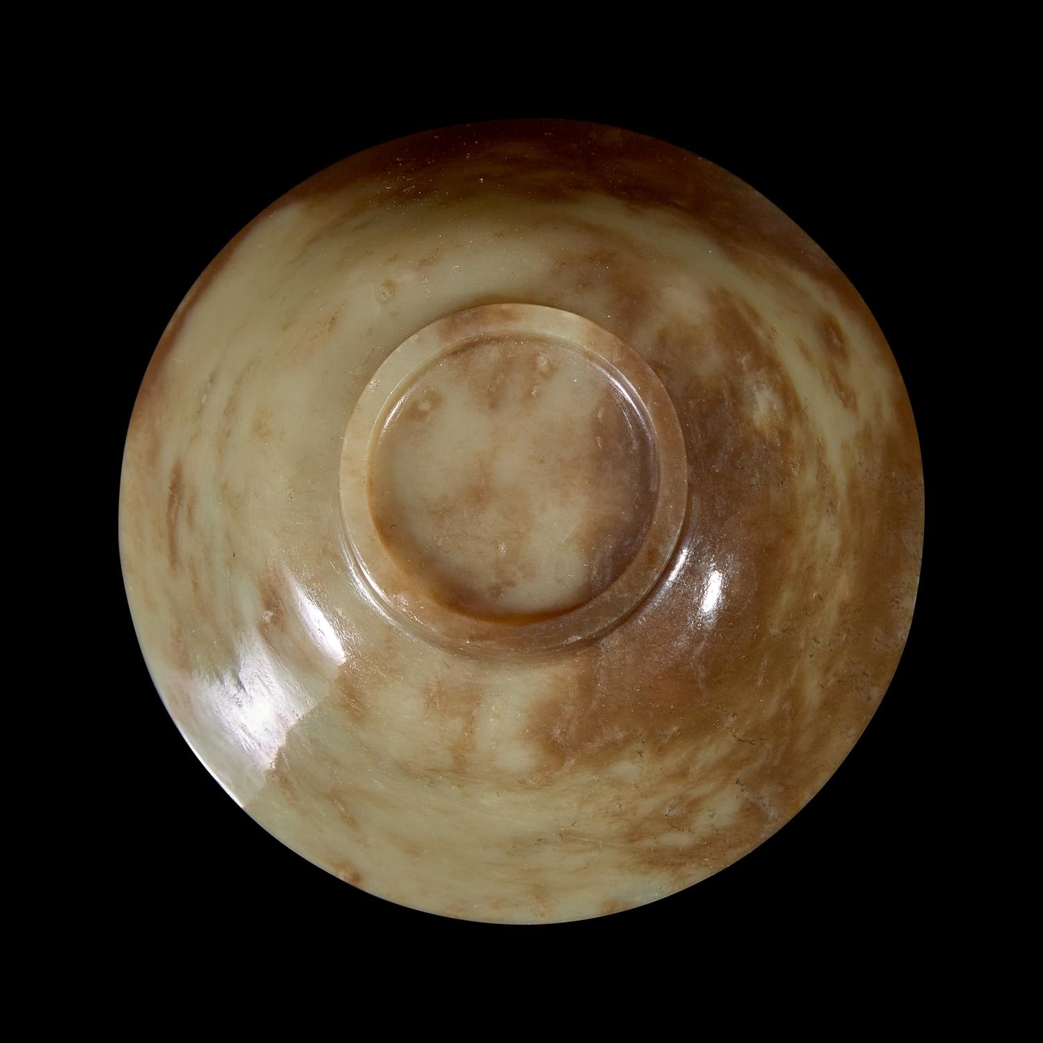 A Chinese Yellowish Jade Bowl 黃玉盌一件