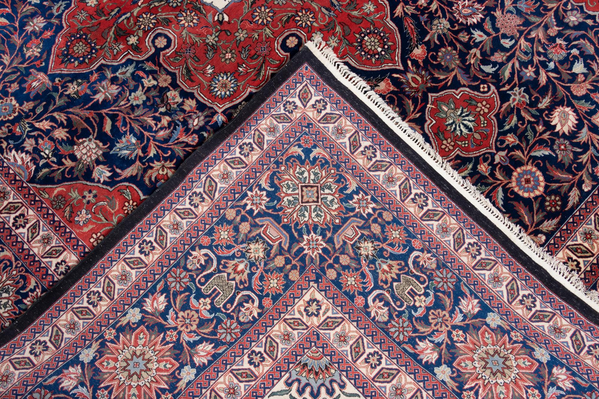 A Chinese Tabriz Style Wool Rug