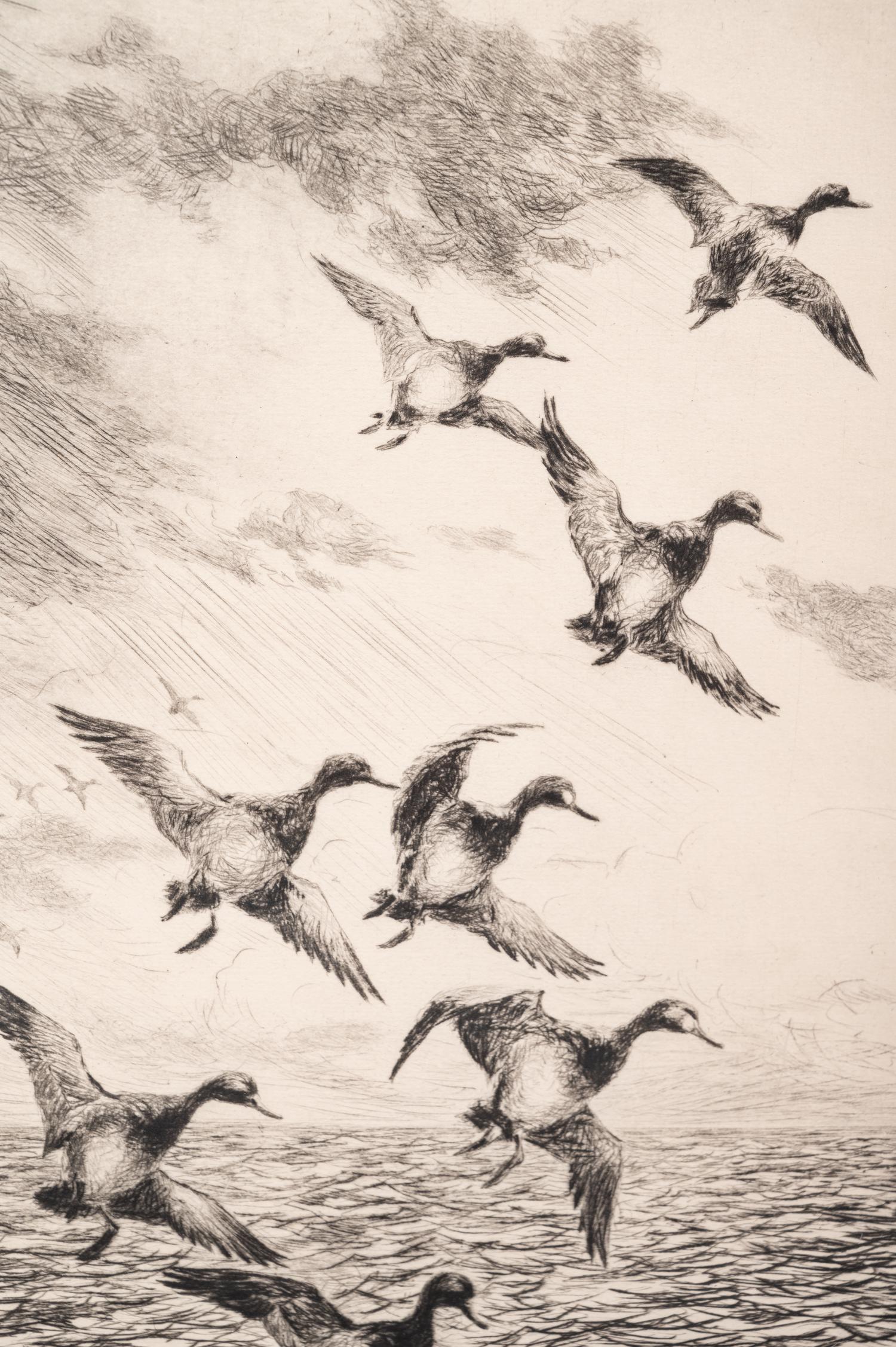 A Group of Three Dry-Point Etchings by Roland Clark (1847-1957)