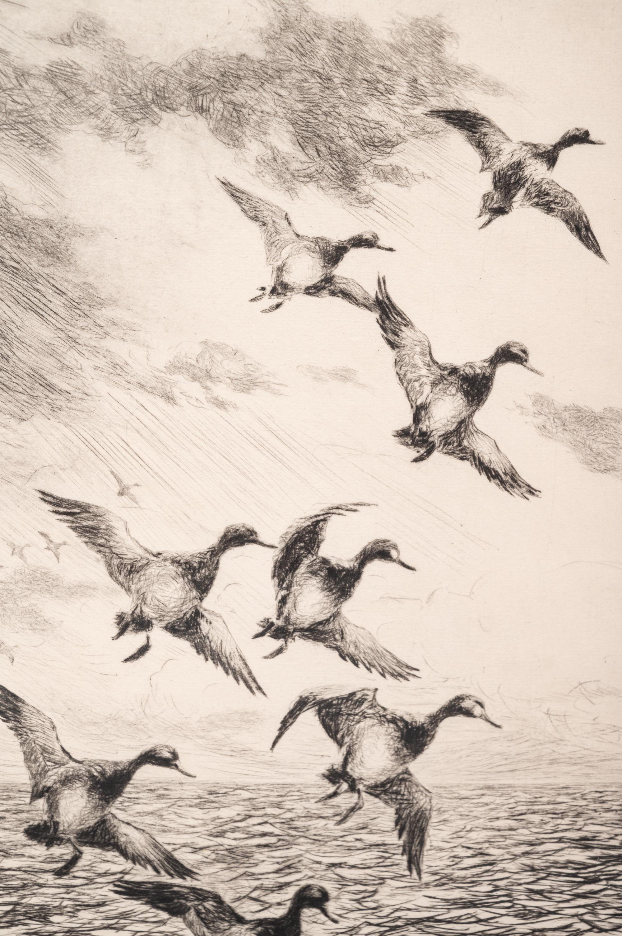A Group of Three Dry-Point Etchings by Roland Clark (1847-1957)