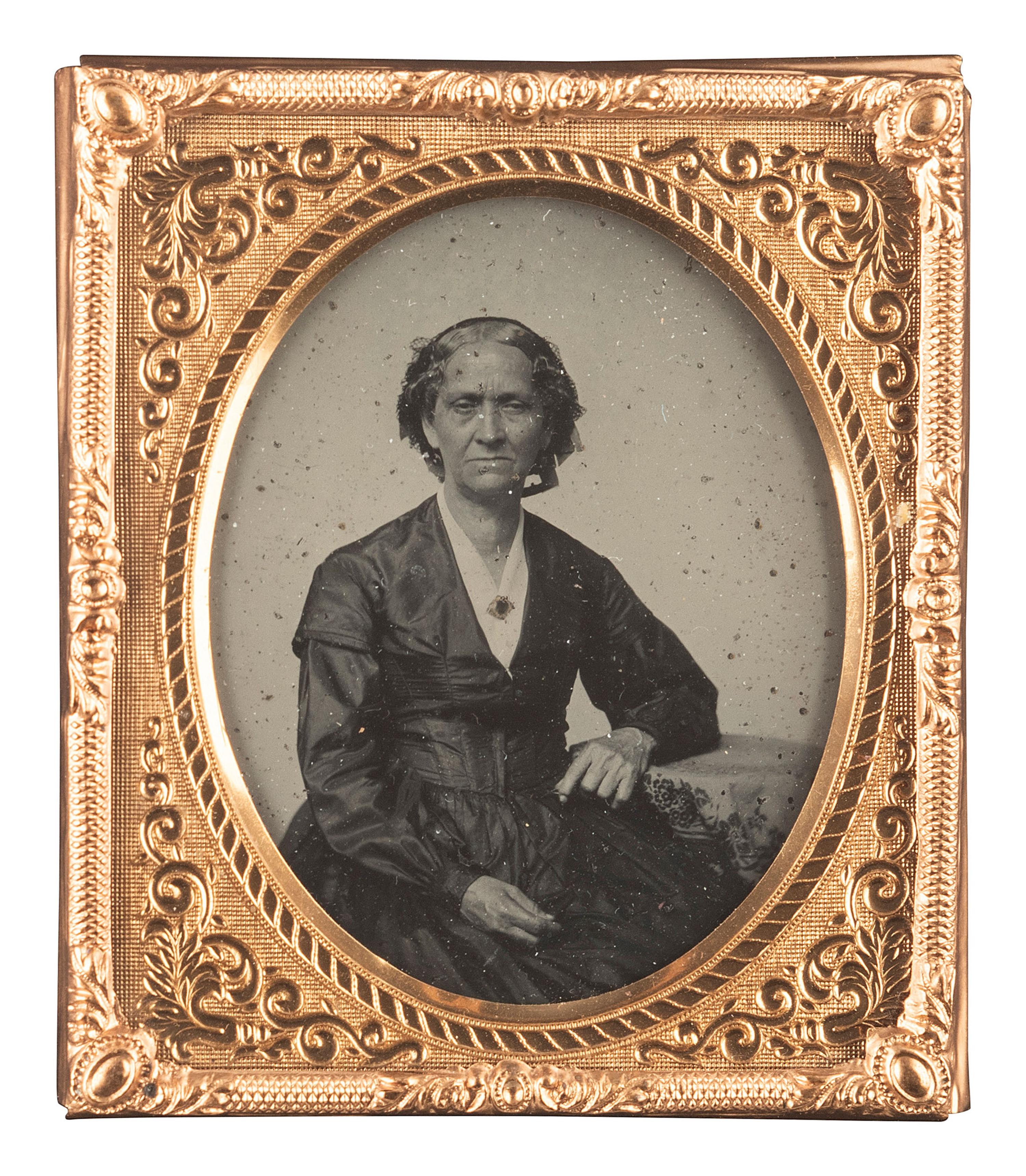 [EARLY PHOTOGRAPHY]. 35 assorted images including paper, tintype, ambrotype, and daguerreotype portraits.