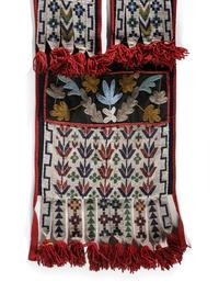 Potawatomi Loom Beaded Bandolier Bag