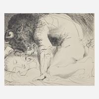 Pablo Picasso (Spanish, 1881-1973) Minotaure Caressant une Dormeuse from La Suite Vollard