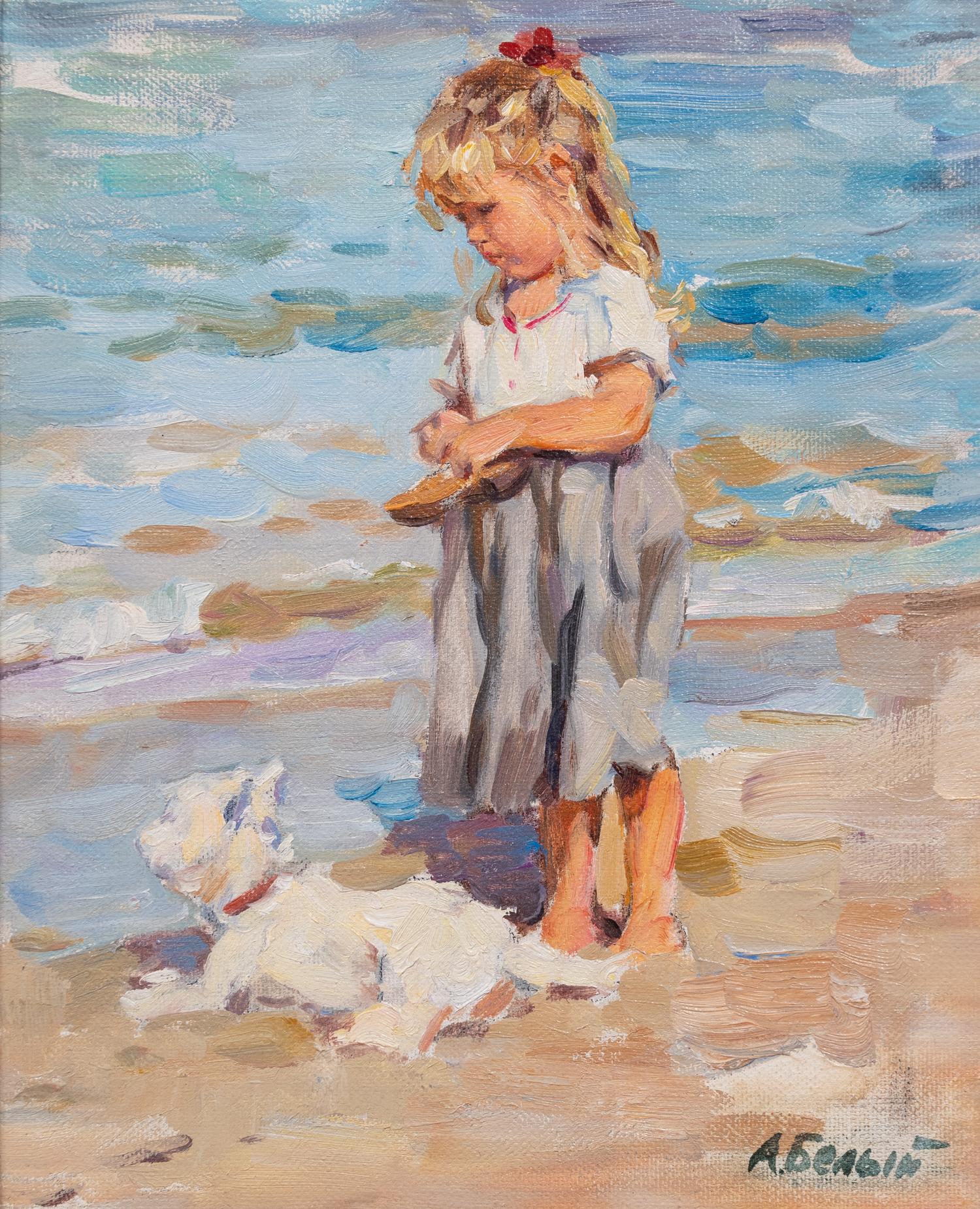 Two Small Paintings of Young Girls