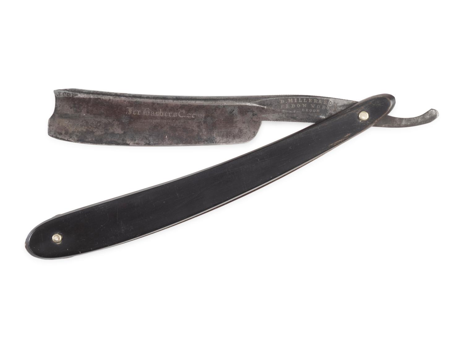 A group of 4 Civil War-period shaving accessories, comprising: