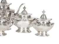 An American Silver Six-Piece Tea and Coffee Service