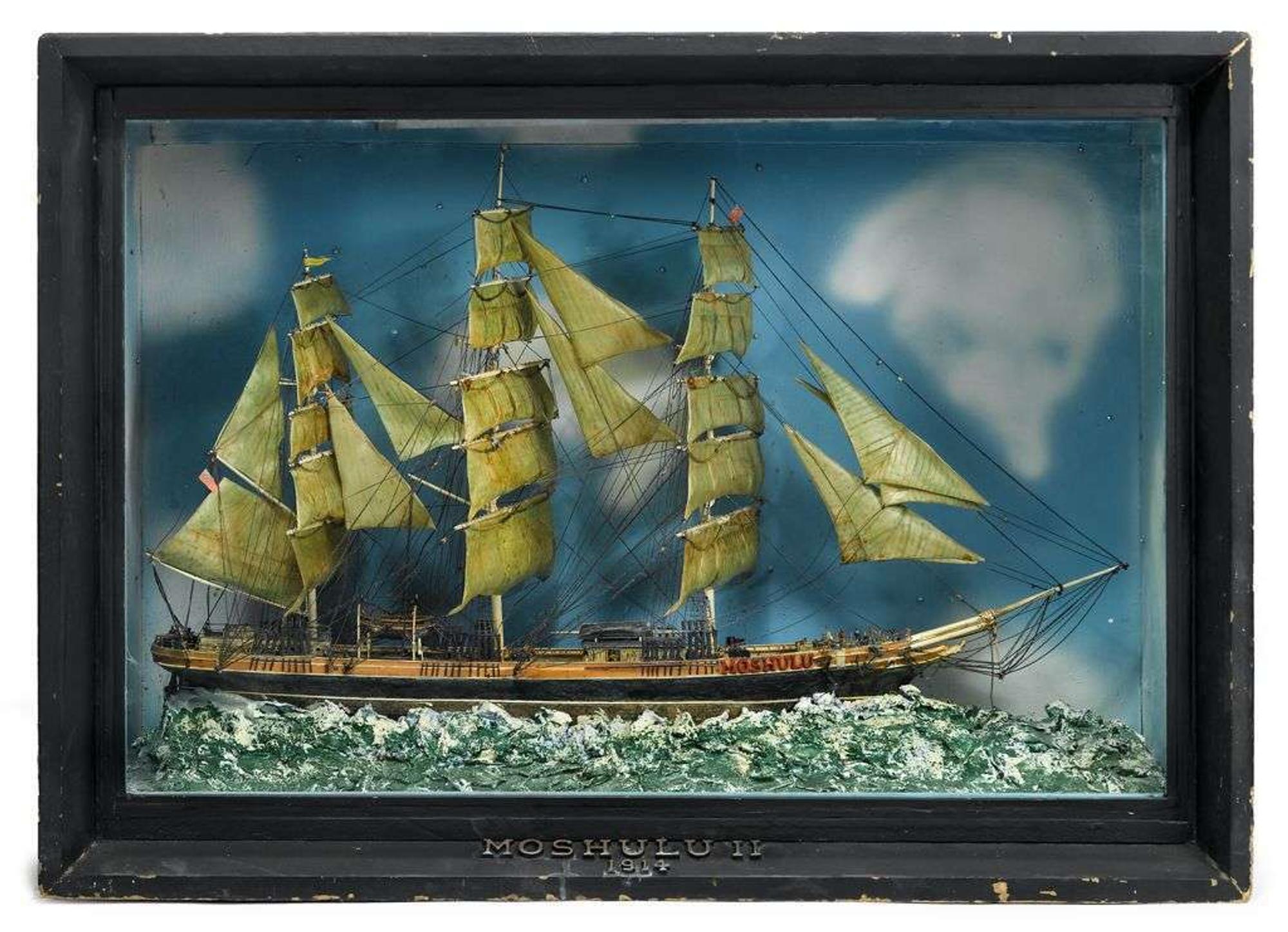 Shadow box of the ship Moshulu 20th century