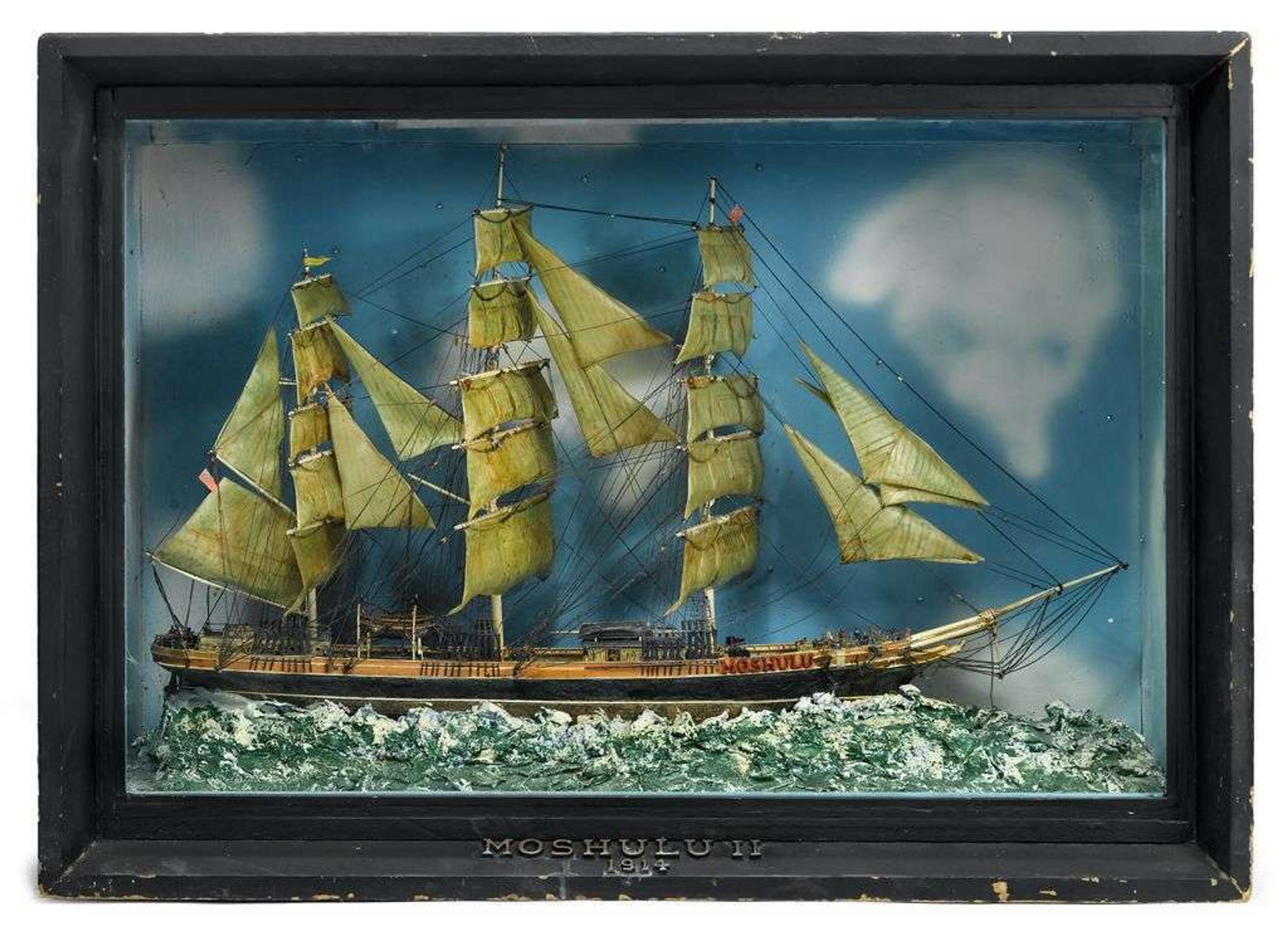Shadow box of the ship Moshulu 20th century
