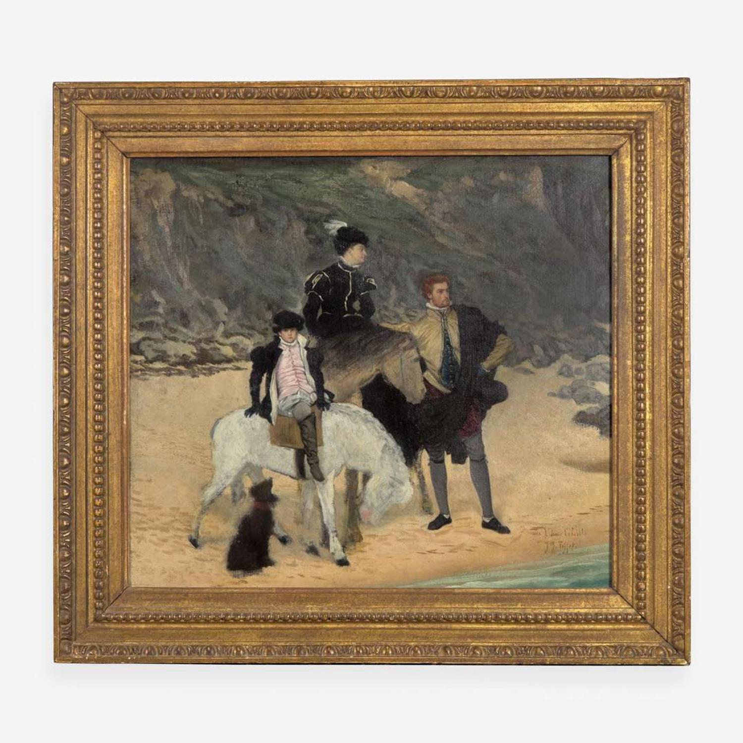 James Jacques Joseph Tissot (French, 1836–1902) Sur la Plage