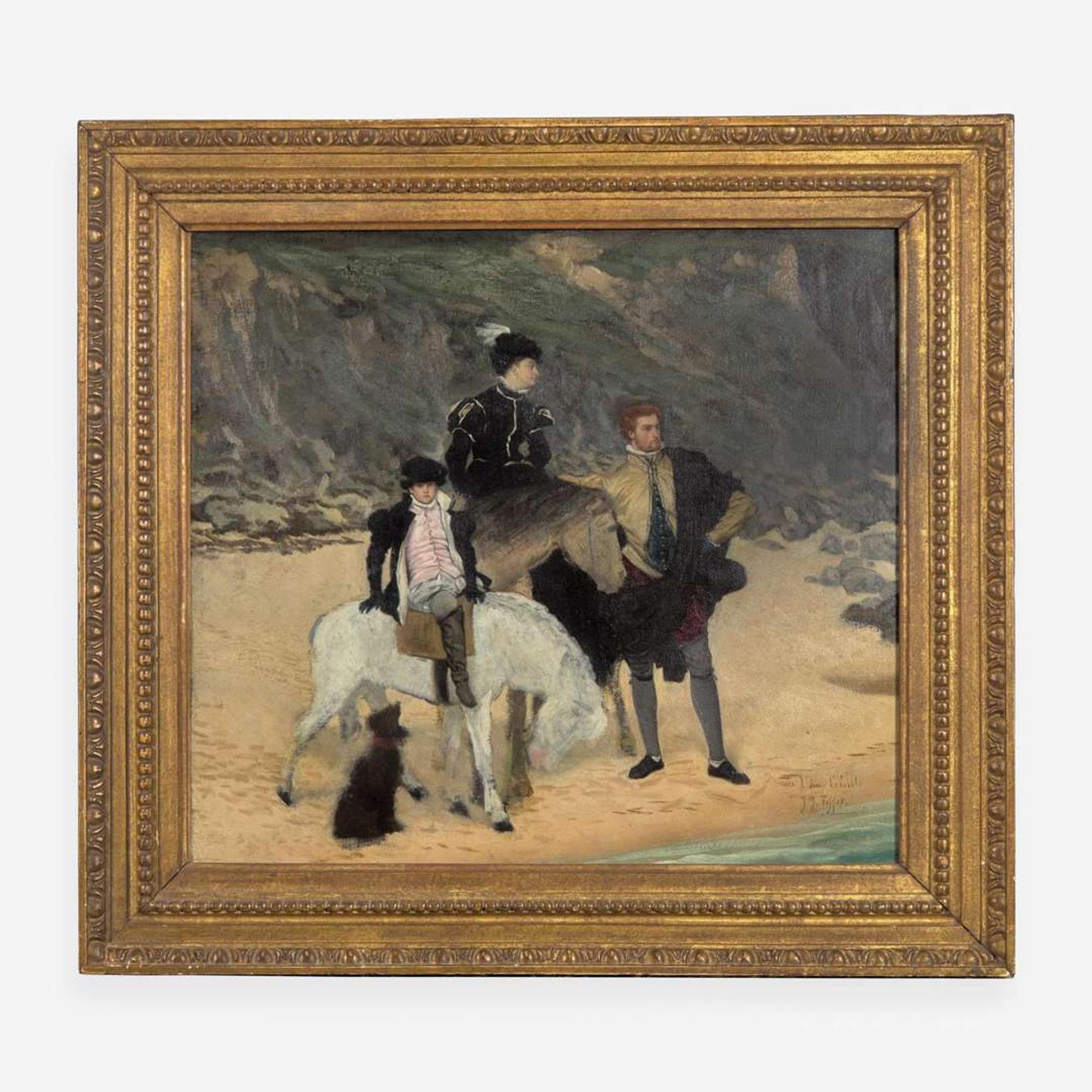 James Jacques Joseph Tissot (French, 1836–1902) Sur la Plage