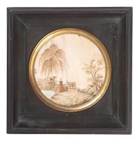 An English Silkwork Embroidered Picture