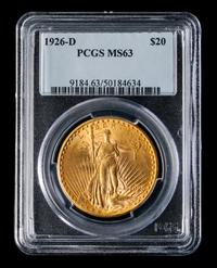 A United States 1926-D St. Gaudens $20 Gold Coin