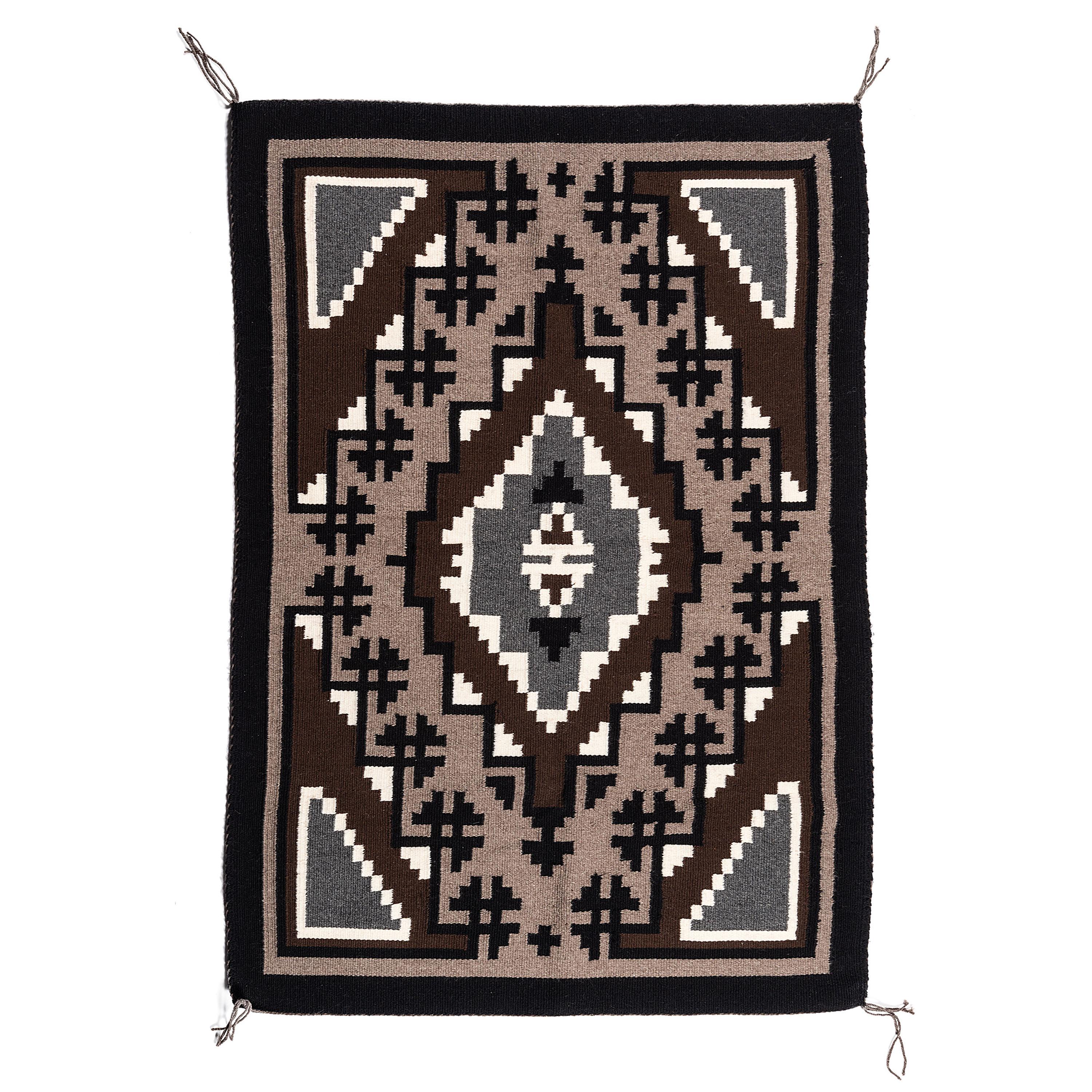 Navajo Two Grey Hills Weaving / Rug