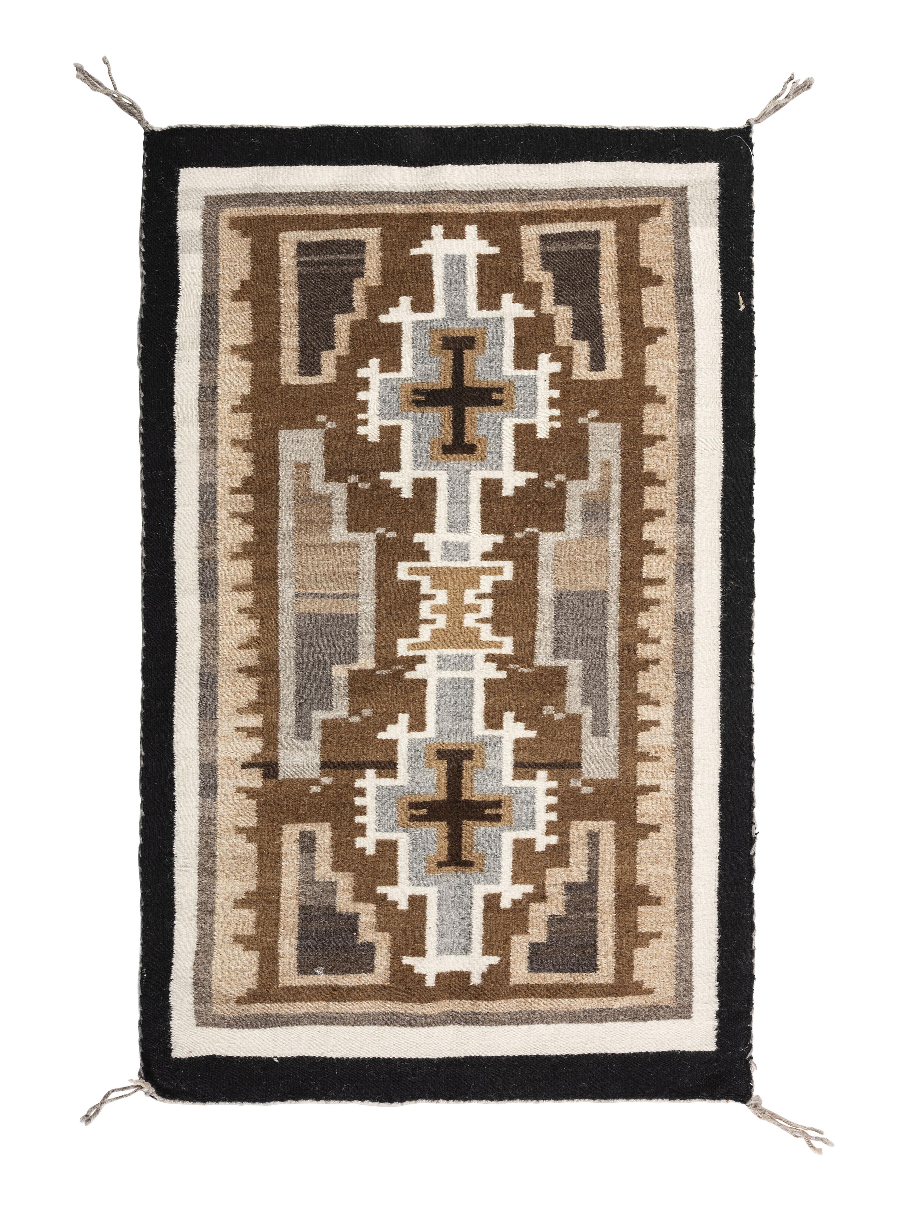 Navajo Two Grey Hills Weaving / Rug