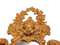 A Pair of French Neoclassical Style Gilt Metal Girandole Mirrors