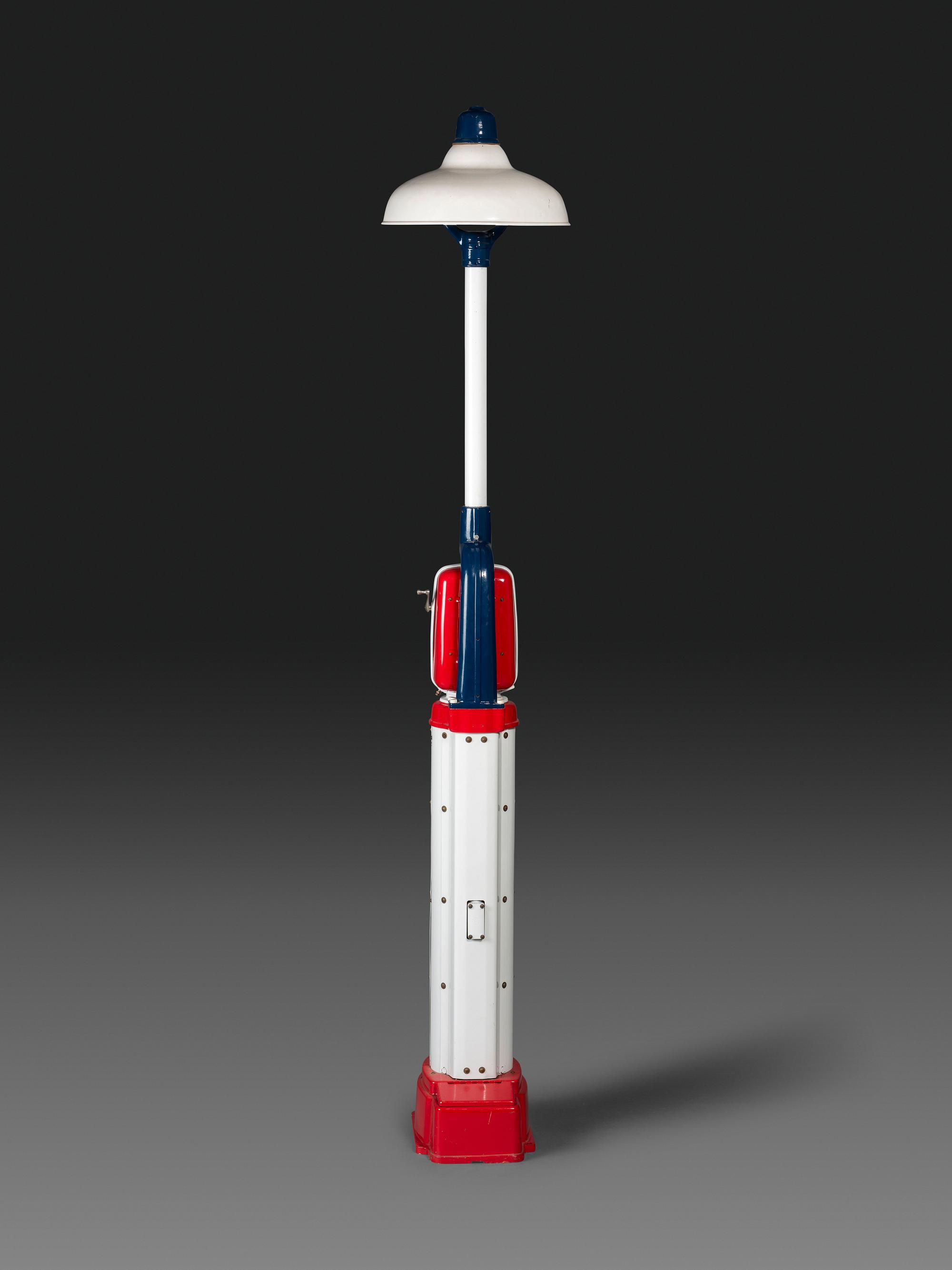 An Eco Islander Air Meter with Light Pole