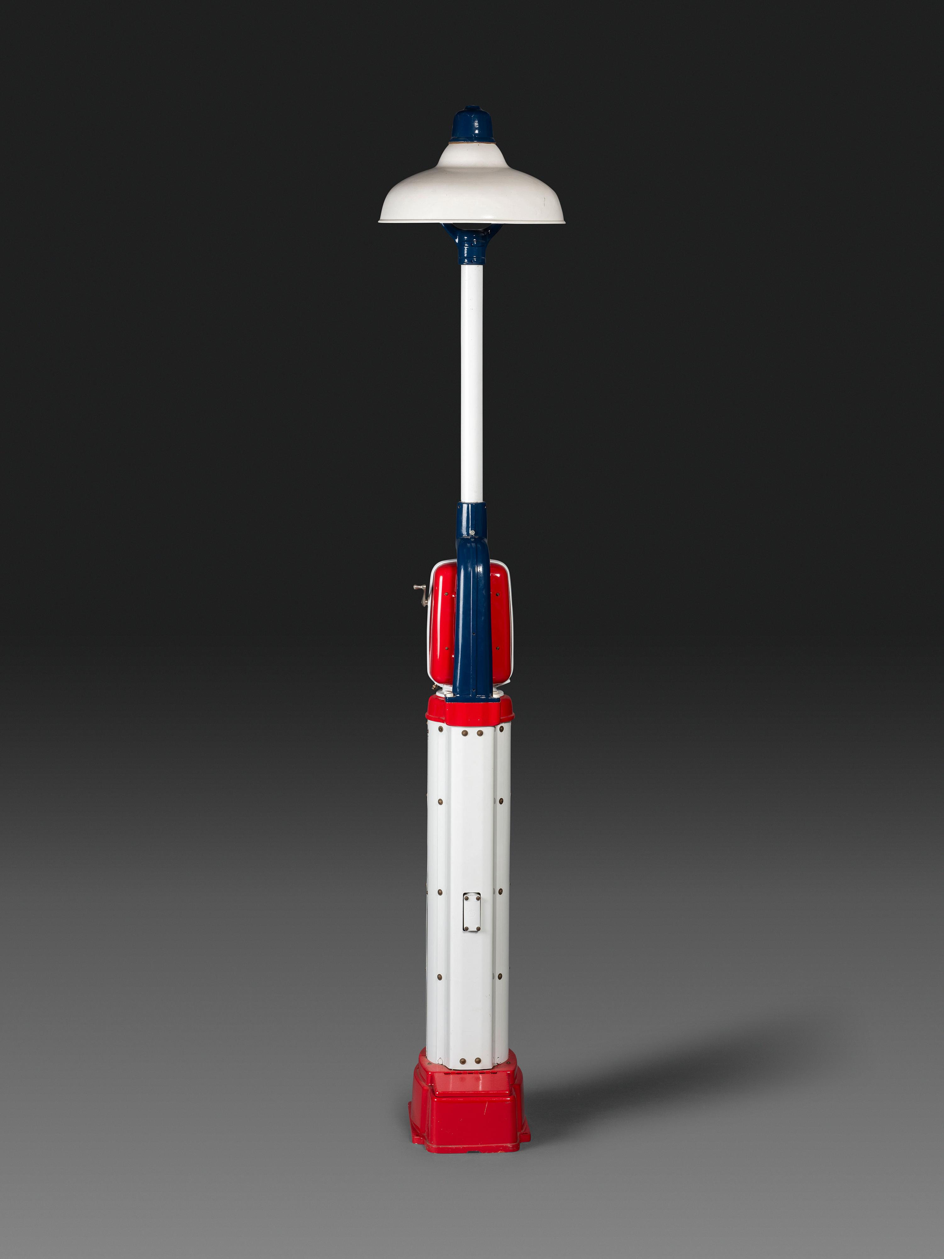 An Eco Islander Air Meter with Light Pole
