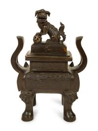 Two Chinese Bronze Articles — 19TH CENTURY