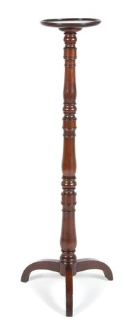 A Regency Style Mahogany Plant Stand Height 52 x top diameter 11 inches. — 19TH CENTURY