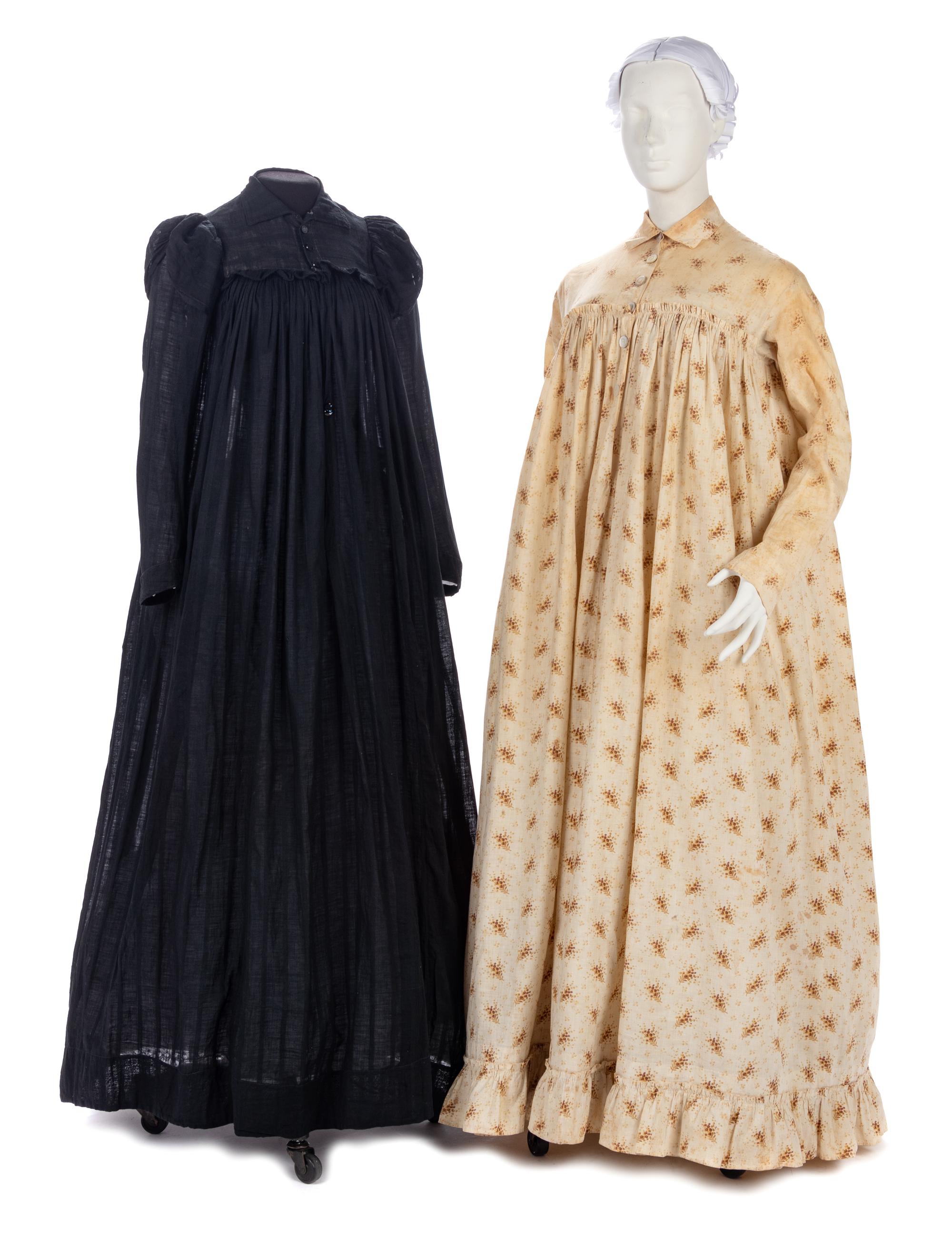 Two Cotton Day/Home Dresses, 1890s