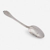 A silver tablespoon Jurian Blanck, Jr. (1644-1715), New York, NY, circa 1690