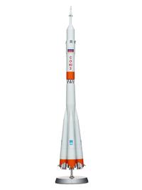 [SPACE TRAVEL]. Russian Soyuz rocket model, made by Samara. Ca 1960s.