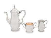 An American Silver Three-Piece Coffee Service