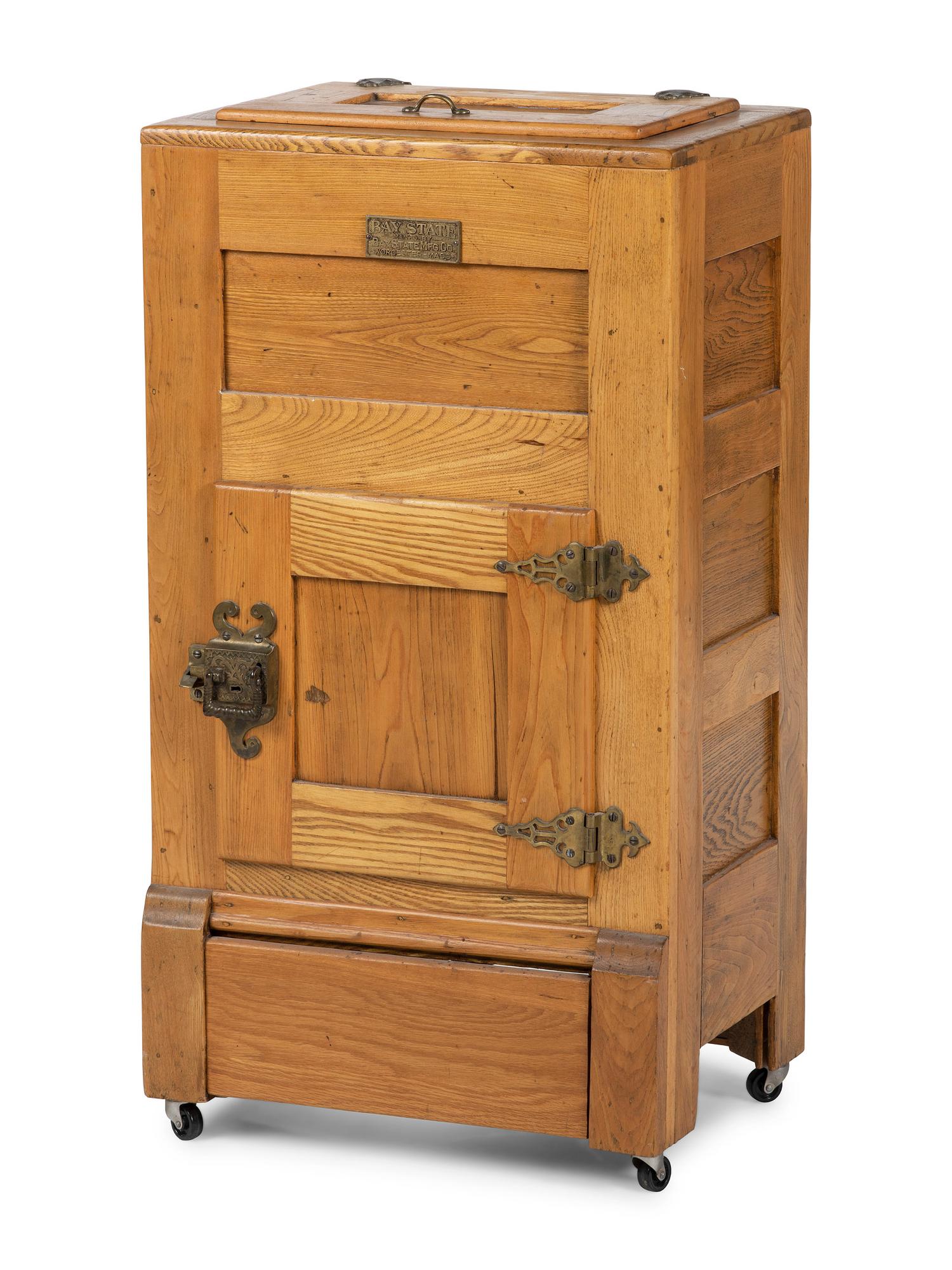 A Bay State Mfg. Co. Oak Ice Box