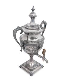A Victorian Silver-Plate Tea Urn