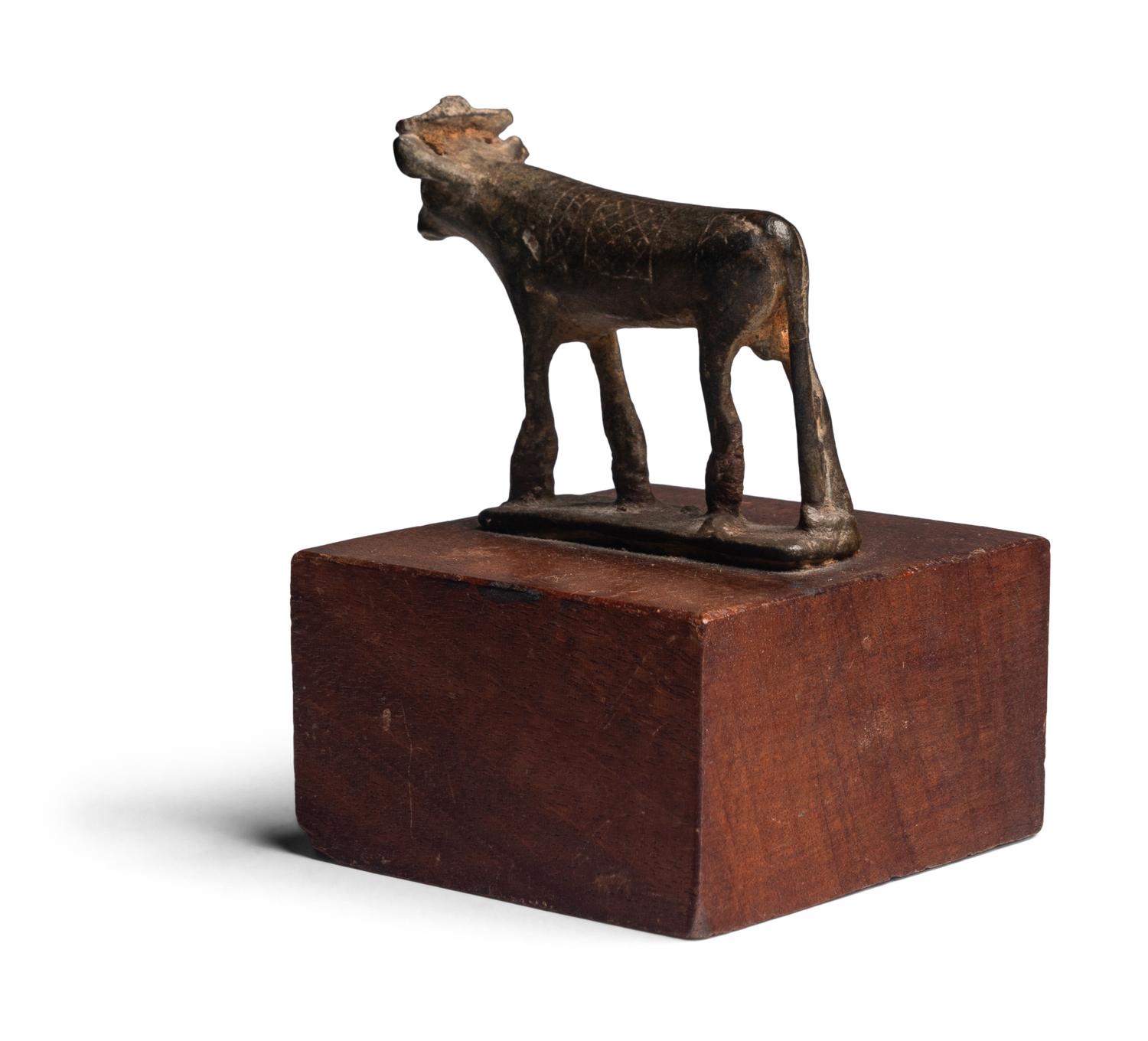 An Egyptian Bronze Apis Bull